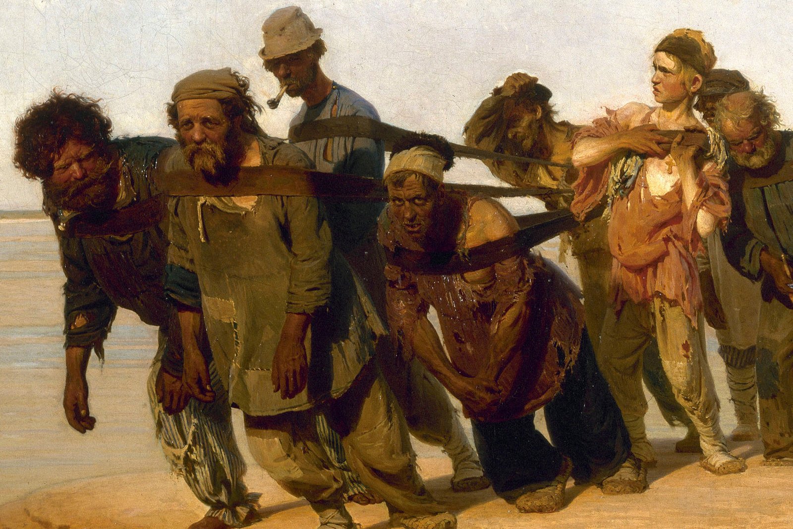 Volga Boatmen, 1870-1873, Ilia Repin