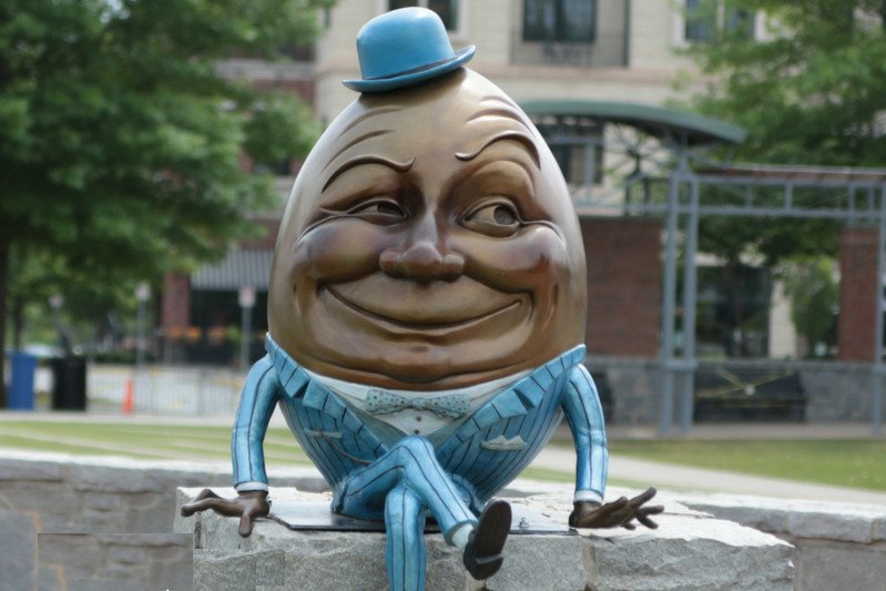 "Mr. Eggwards” by Minneapolis, Minnesota artist Kimber Fiebiger
