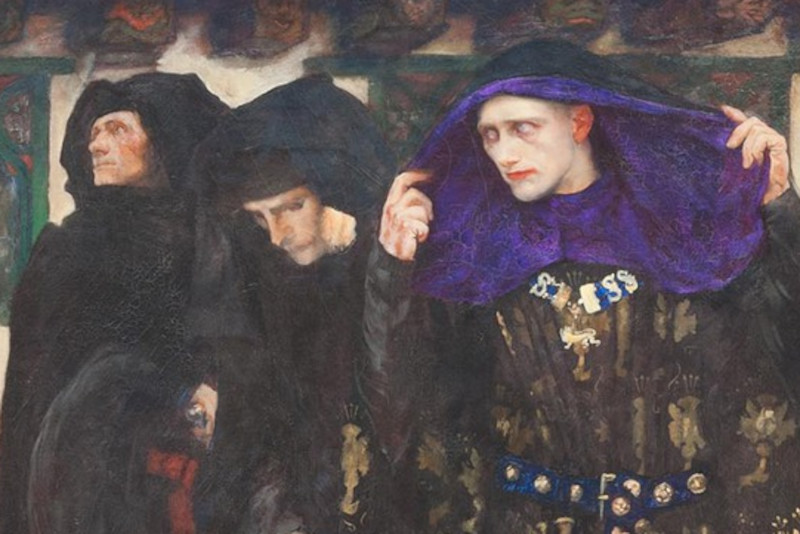 The Duchess of Gloucester' penance, Carnegie Museum of Art, Pittsburgh, PA, Edward Austin Abbey (1852-1911)