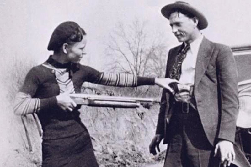 Undeveloped photographs, left behind by the gang at a hide out, were taken as evidence by lawmen. Recovered from Bonnie and Clyde after their deaths on May 23, 1934. Credit FBI.