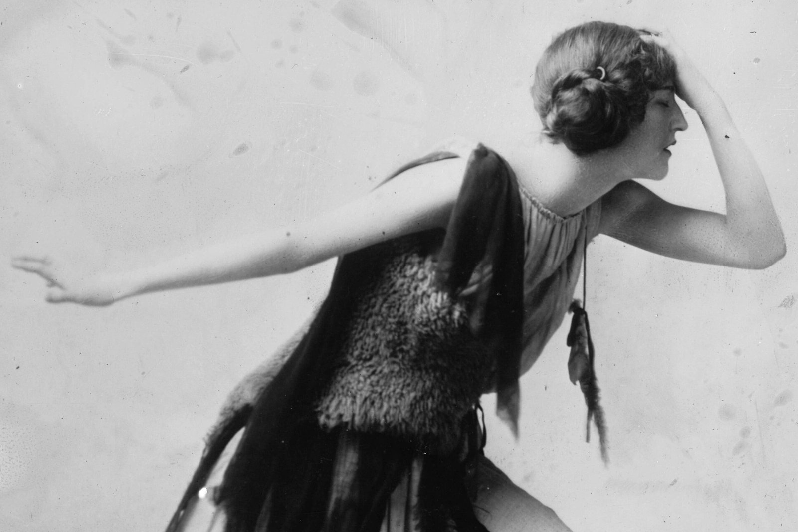 Violet Romer in flapper dress c. 1915