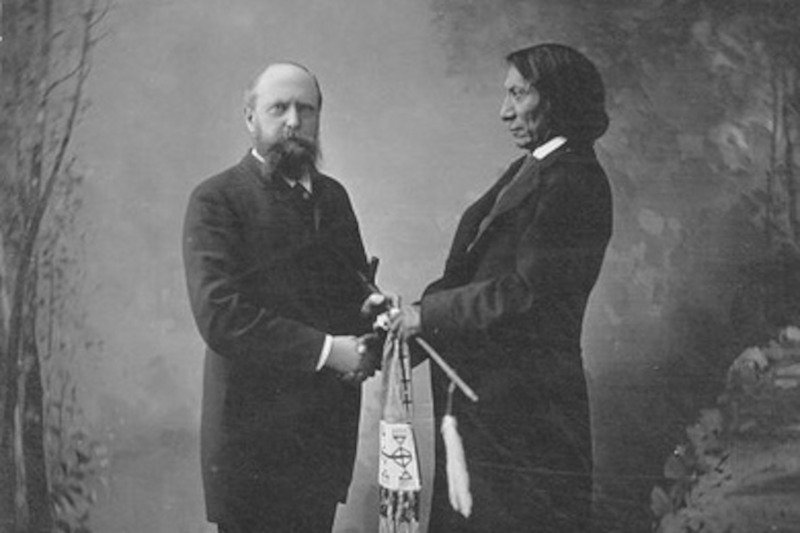 Othniel C. Marsh and Red Cloud in New Haven CT