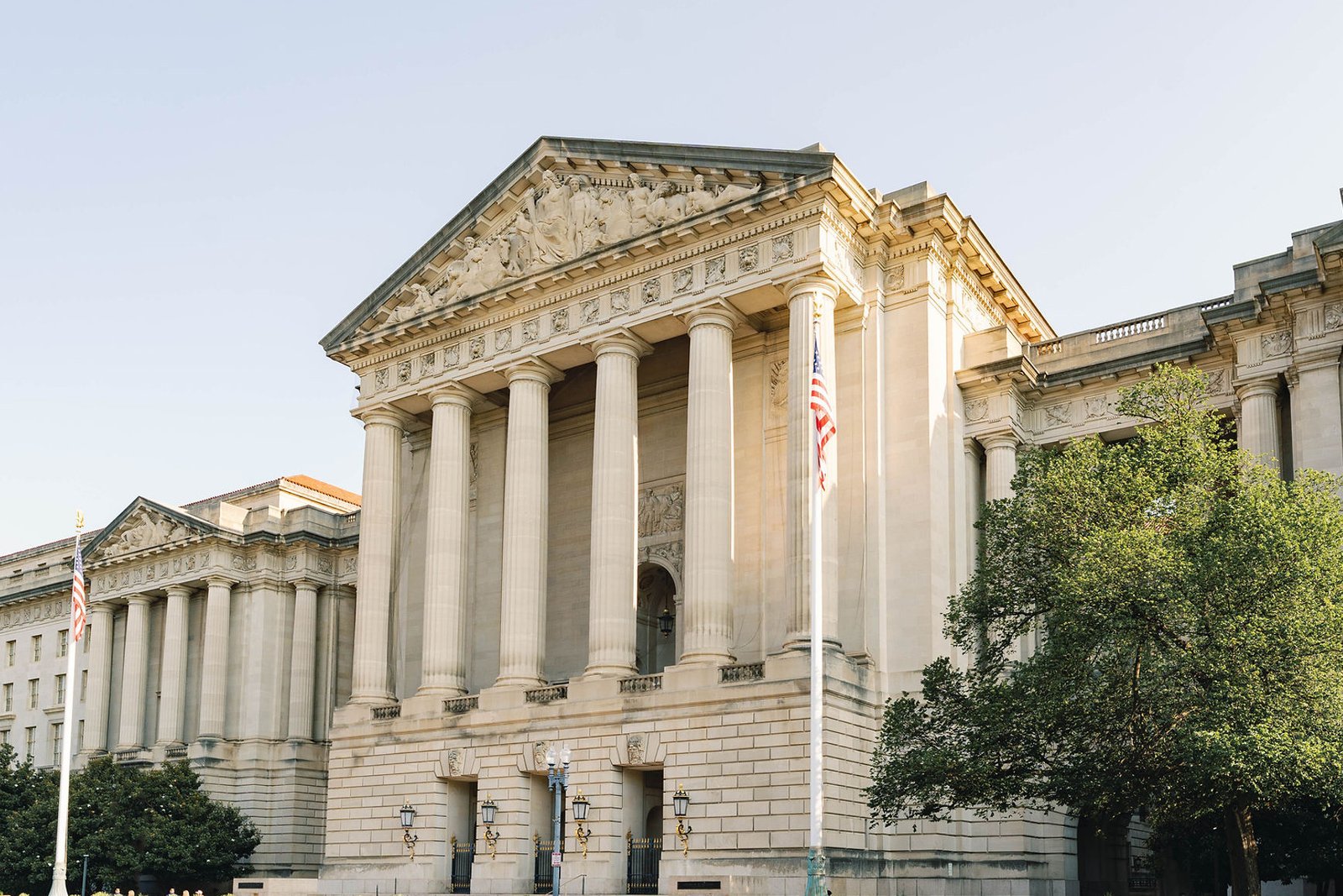 The Andrew W. Mellon Auditorium located 0.65 miles from the White House.
